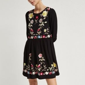 French Connection Saya Crepe Flared Dress